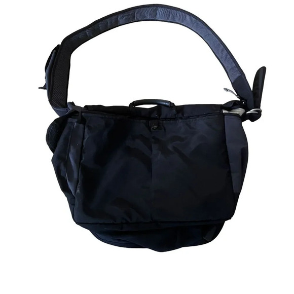 Vintage LL Bean Messenger Bag Crossbody Travel Carry On Colorblock Unisex Hike - Picture 2 of 14